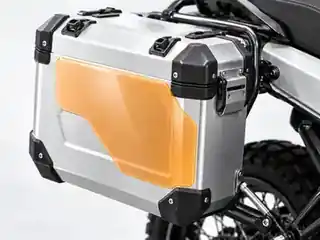 Schutzfolie am Motorrad für Koffer- und Taschenträger-Kontakt